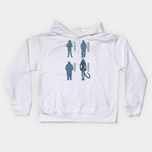 Body types - light Kids Hoodie by forsureee